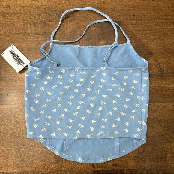 Abound Corset Camisole in Baby Blue Floral - Picture 7 of 7